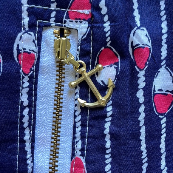 EUC LILLY PULITZER SZ8 Oh Bouy Print SKIRT NAUTICAL ANCHORS - Picture 4 of 8